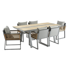 Naterial Ionis Dining Set With 6 Armchairs