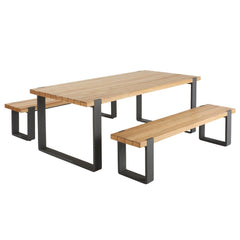 Naterial Bermeo Dining Set With 2 Benches