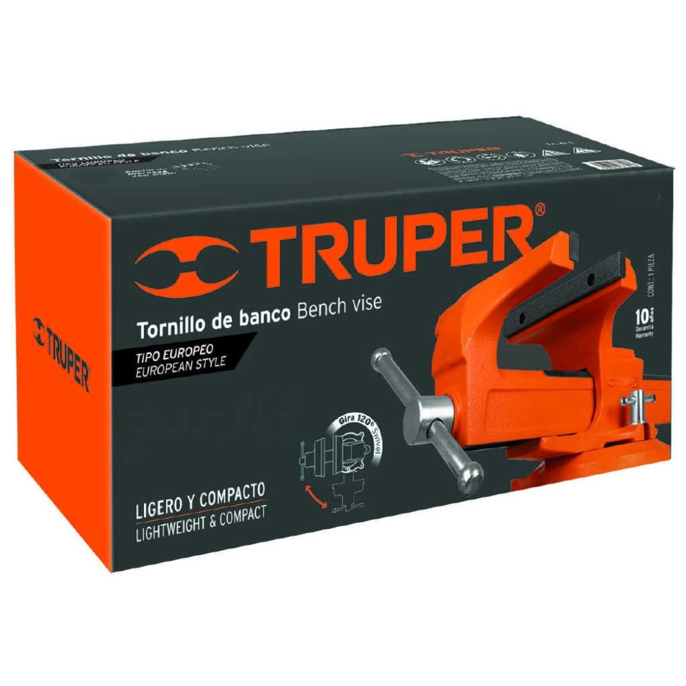Truper Bench Vice Heavy Duty 12.5cm