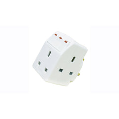 Power-On Multiplug Adapter with Individual Switches - 13A