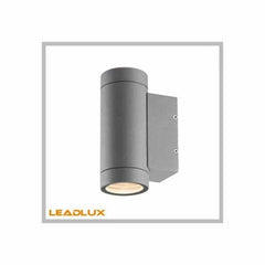 Lead Lux Cylinder Up and Down Wall Light with GU10 Sockets - White IP54