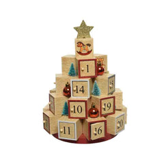 Decoris MDF Advent Calendar 18 x 28.5cm - Tree