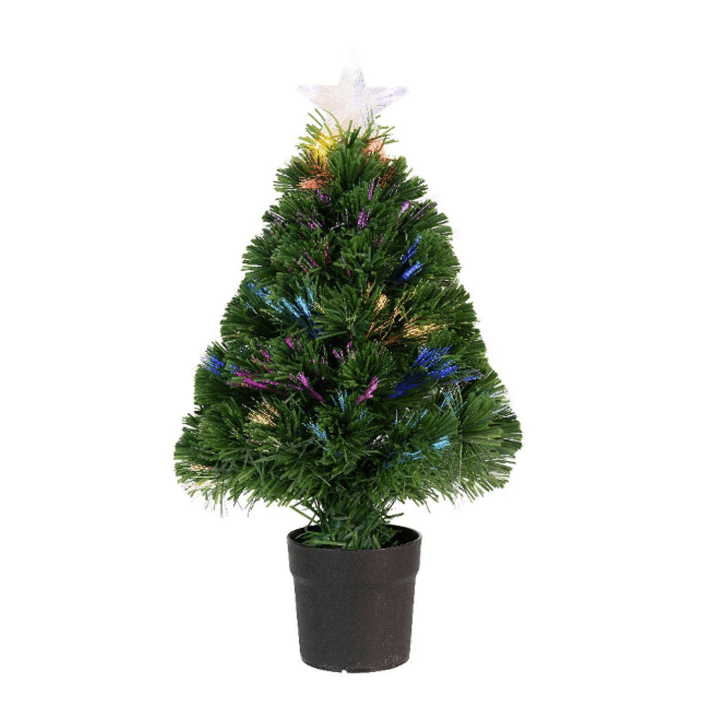 Everlands Burtley Fibre Optic Christmas Tree 60cm