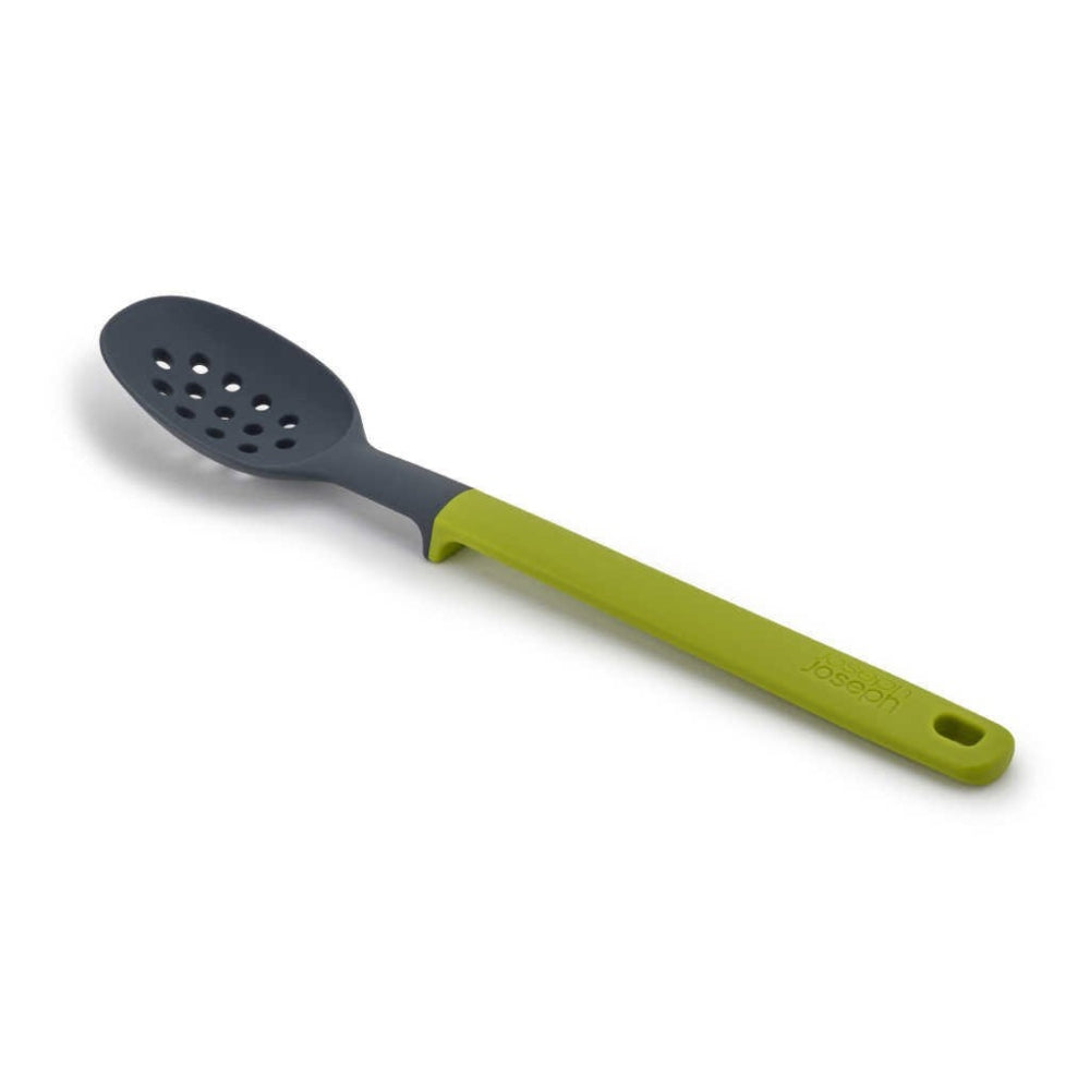 Joseph Joseph Elevate Slotted Spoon, Silicone - Grey/ Green