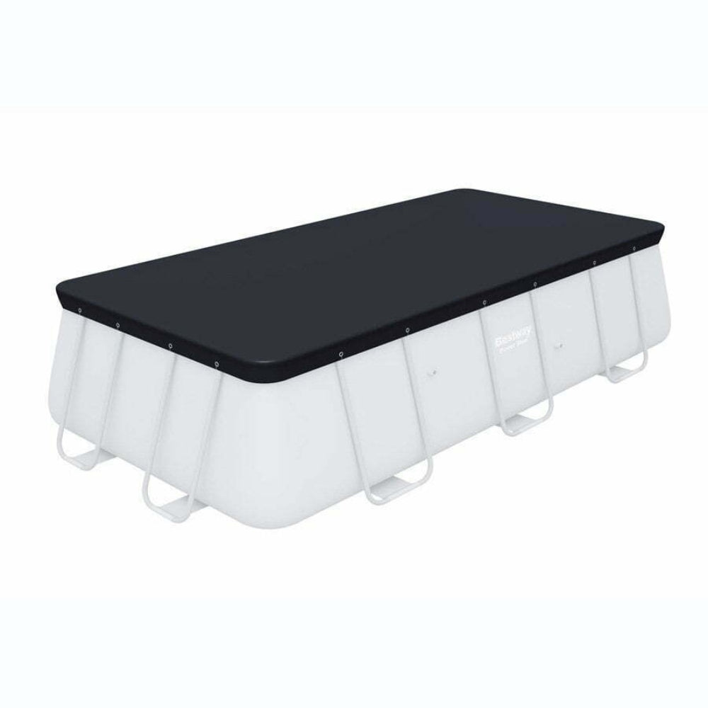 Bestway Flowclear Power Steel Frame Rectangular Pool Cover 404 x 201cm - Black