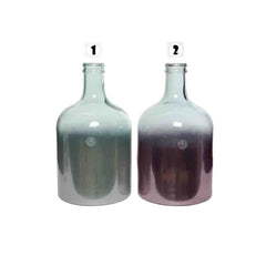 Decoris Recycled Glass Vase - 2 Assorted Colours