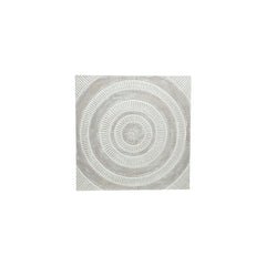 Decoris MDF Hanging Wall Panel with Circle Design - White