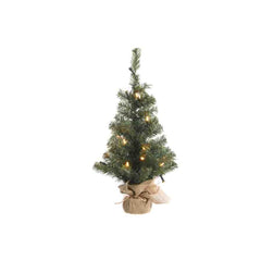 Everlands Pre-Lit Mini Tree in Jute Bag 60cm - Warm White