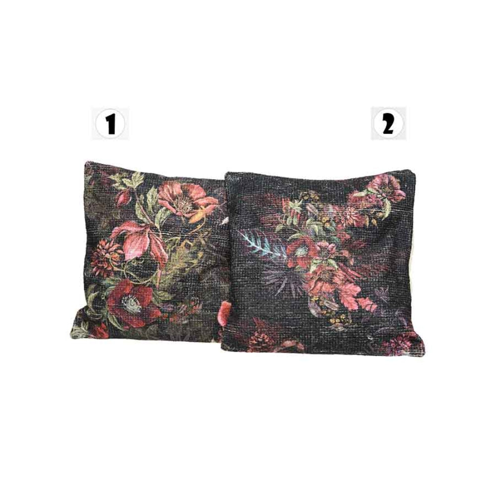 Decoris Cushion with Floral Print - 2 Assorted