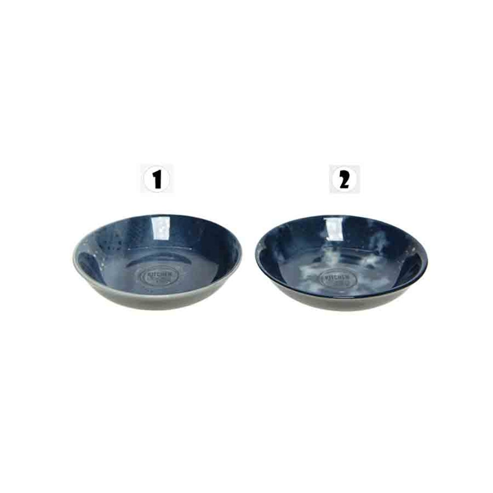 Kitchen Goods Porcelain Bowl 3 x 10cm - 2 Assorted Night Blue