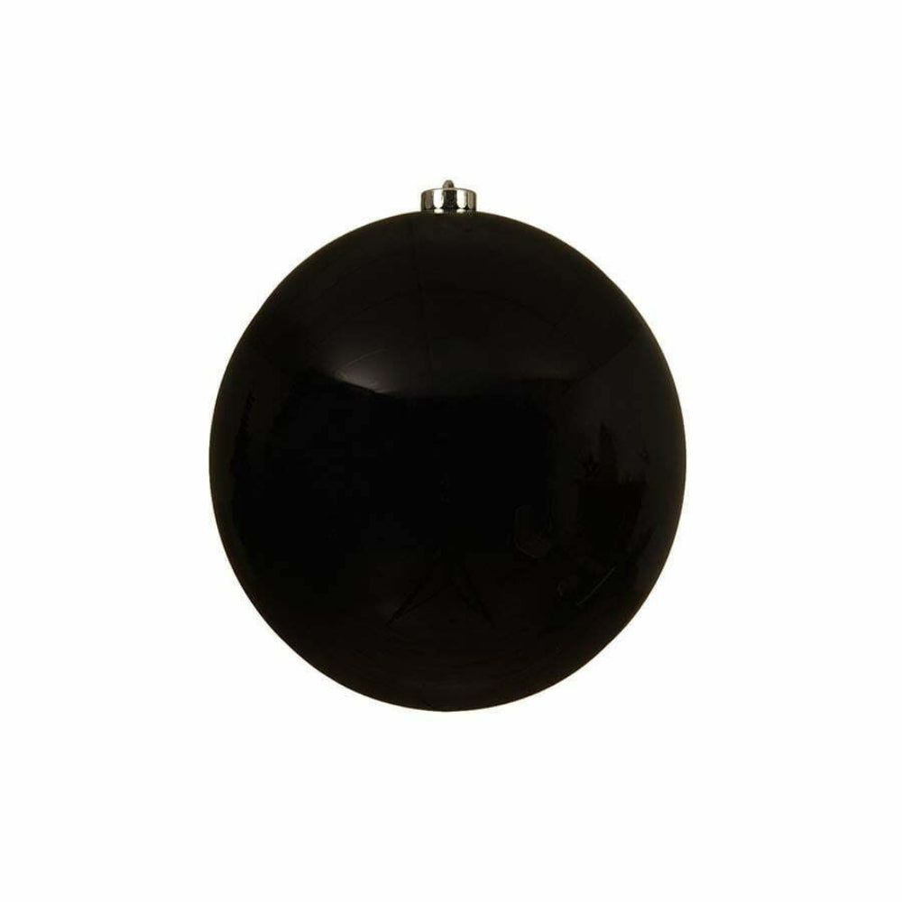 Decoris Shatterproof Bauble 20cm - Black