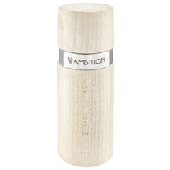 Ambition Pepper and salt mill wooden 15 cm dark grey -White