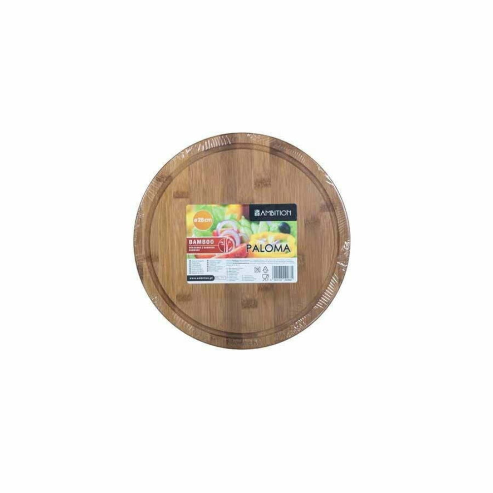 Ambition Paloma Round Bamboo Cutting Board 28 x 1.5cm