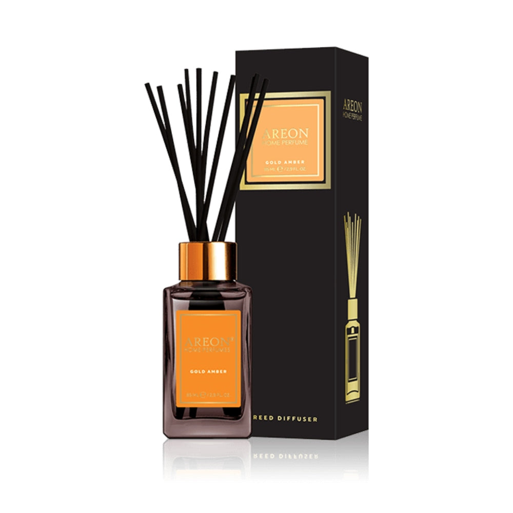 Areon Home Fragrance 85ml with Sticks -Gold Amber