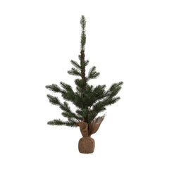 House of Seasons Christmas Tree with Burlap Base and 22 Tips 60cm