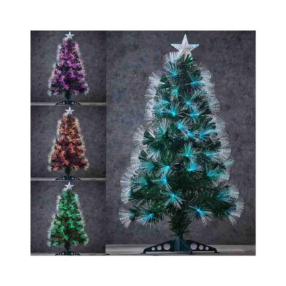 House of Seasons Highland Fibre Optic with 95 Led 90cm