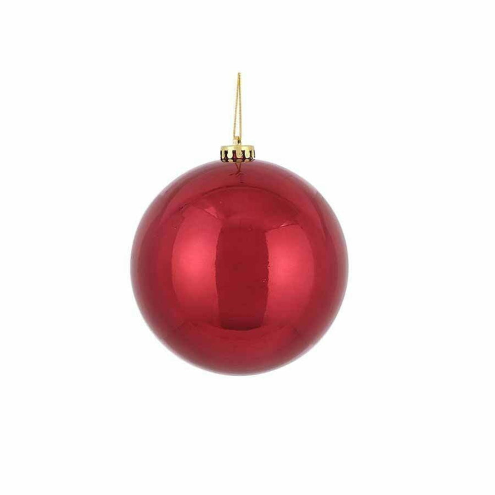 House of Seasons Shatterproof Bauble 15cm - Dark Red