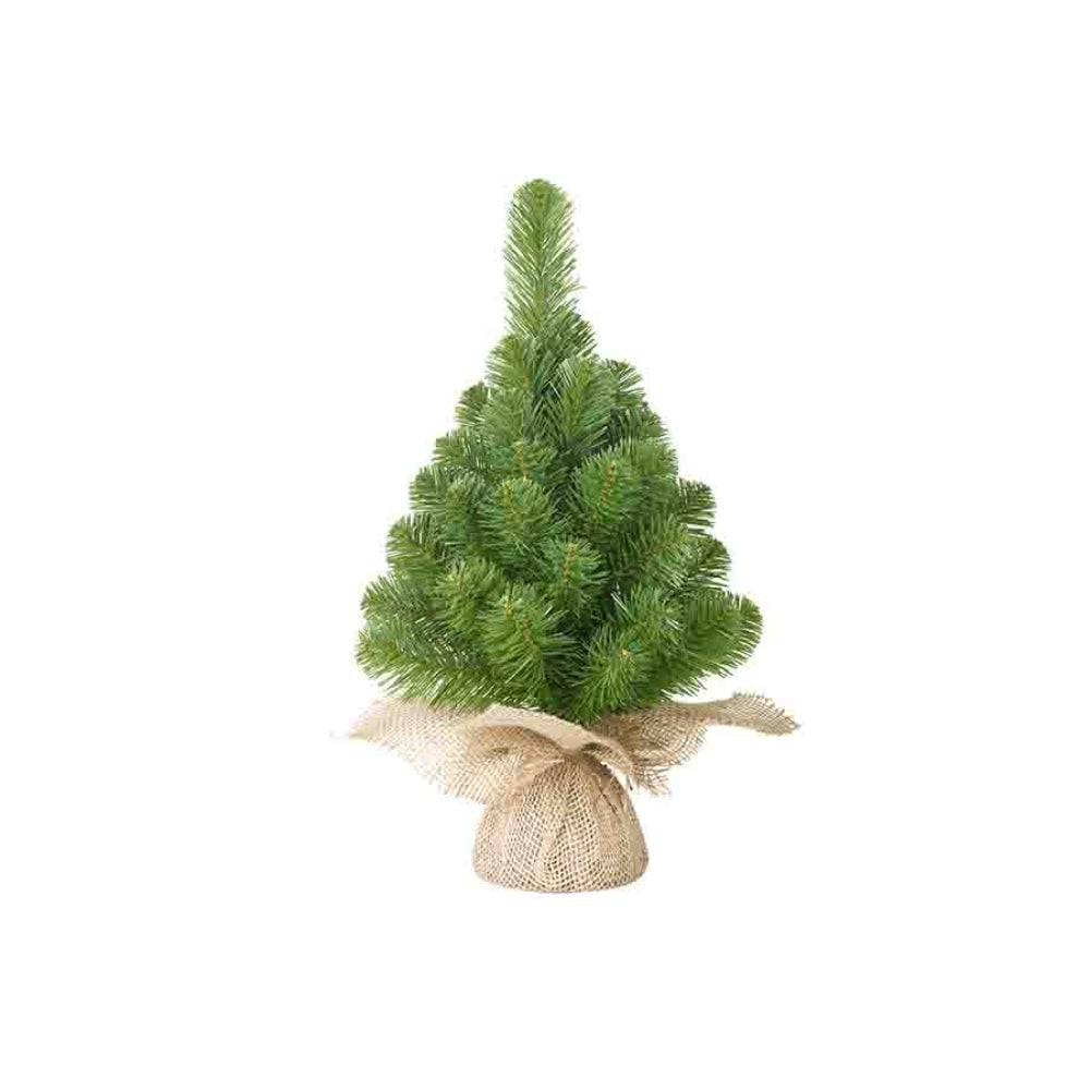 House of Seasons Norton Christmas Tree with Burlap Base and 40 Tips 45cm