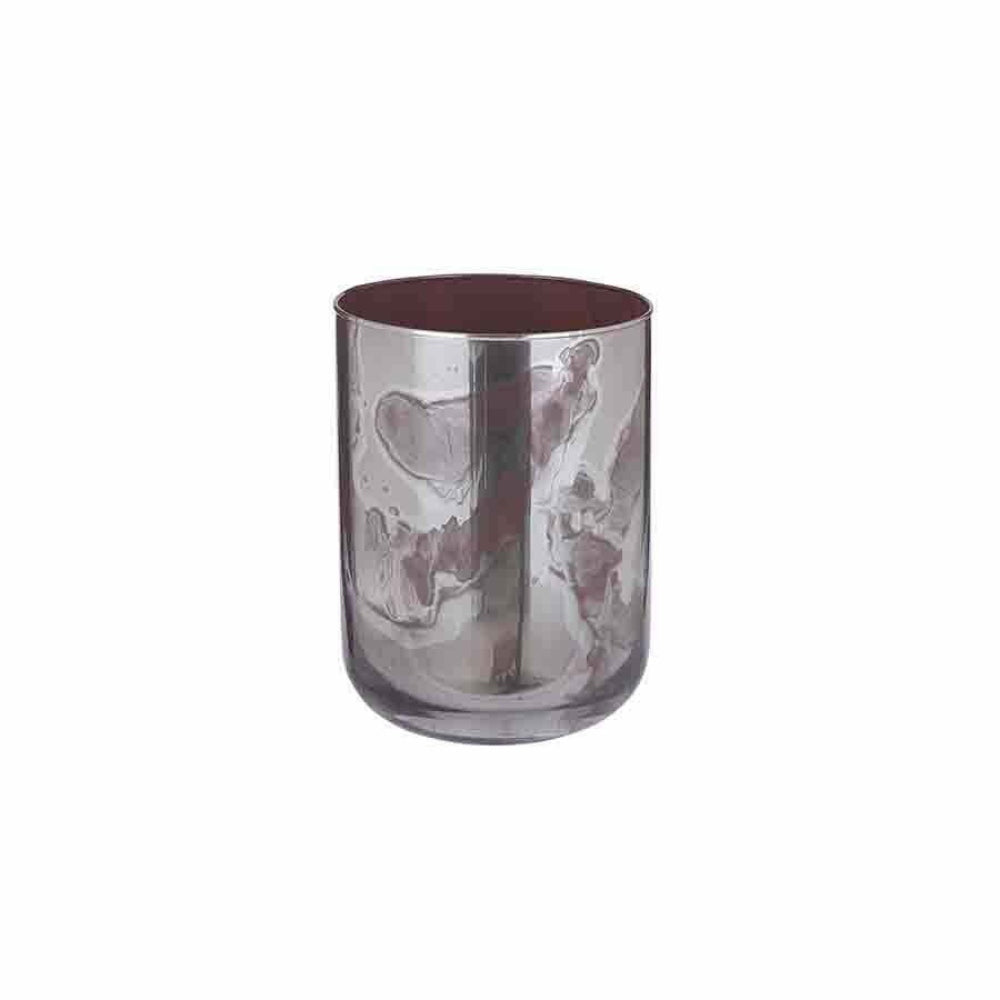 Mica Layla Glass Vase 20cm - Brown