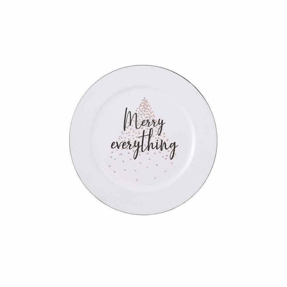 House of Seasons Mila Deco Plate 28cm - White