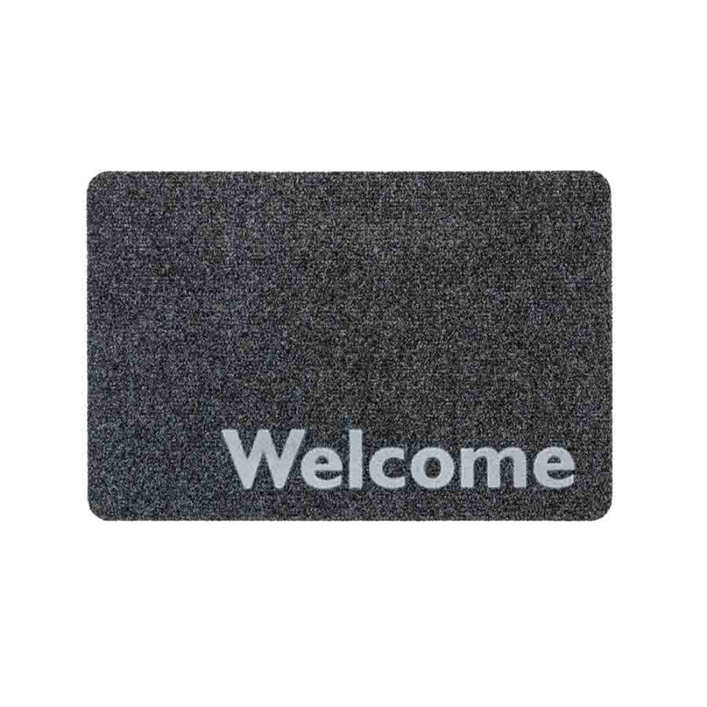 Astra Flocky Doormat D.201 40 x 60cm - Anthracite Welcome