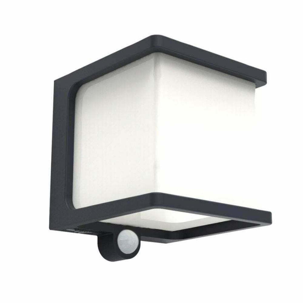 Lutec Doblo Solar Wall Light with Integrated Led