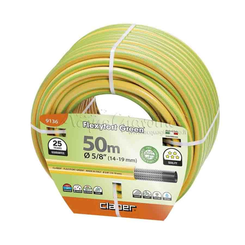 Claber Flexyfort Green Hose 5/8" 50m