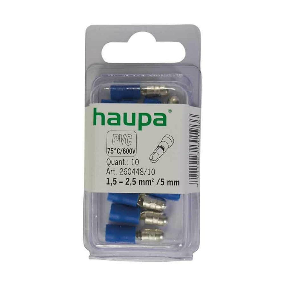 Haupa Male Round Sockets Insulated 1.5 - 2.5/ 0.5mm²