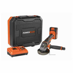 Powerplus Dual Power Angle Grinder 20V Li-Ion Battery and Charger with 11.5cm Disc