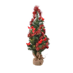 Lumineo BO Mini Tree with Red Decoration 60cm - Warm White