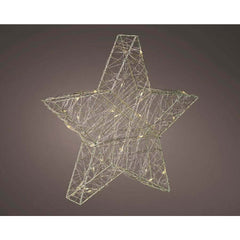 Lumineo BO Micro-Led Wire Star 29cm - Warm White