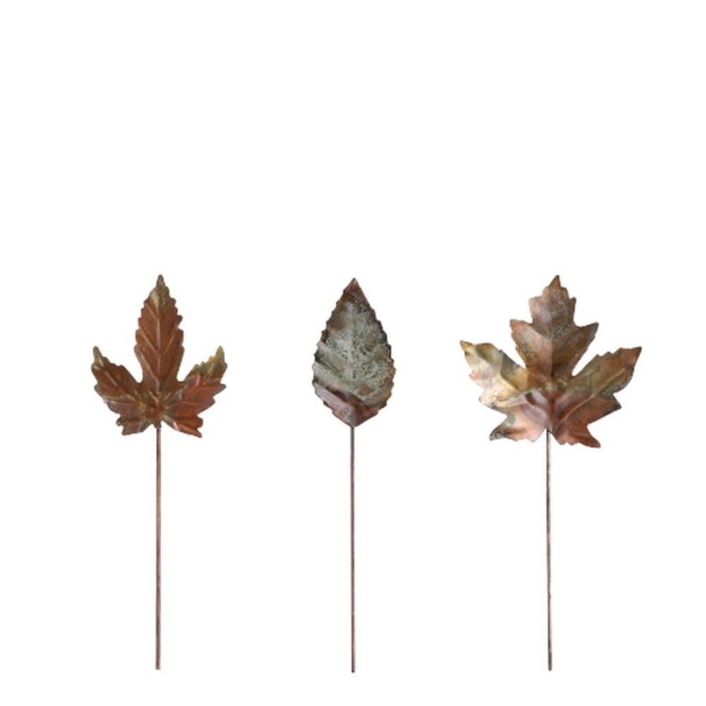 Mica Pick Leaves 26cm - 3 Assorted