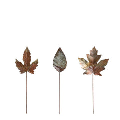 Mica Pick Leaves 26cm - 3 Assorted