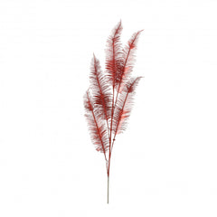 Mica Spray Feather with Glitter 85cm - Red