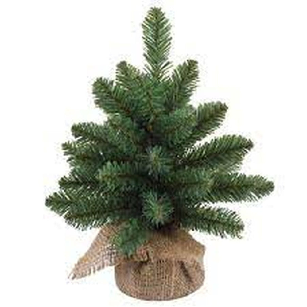 House of Seasons Norton Pre-Lit Christmas Tree 10 Led with Burlap Base 45cm