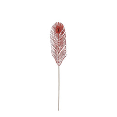 Mica Spray Feather with Glitter 75cm - Red