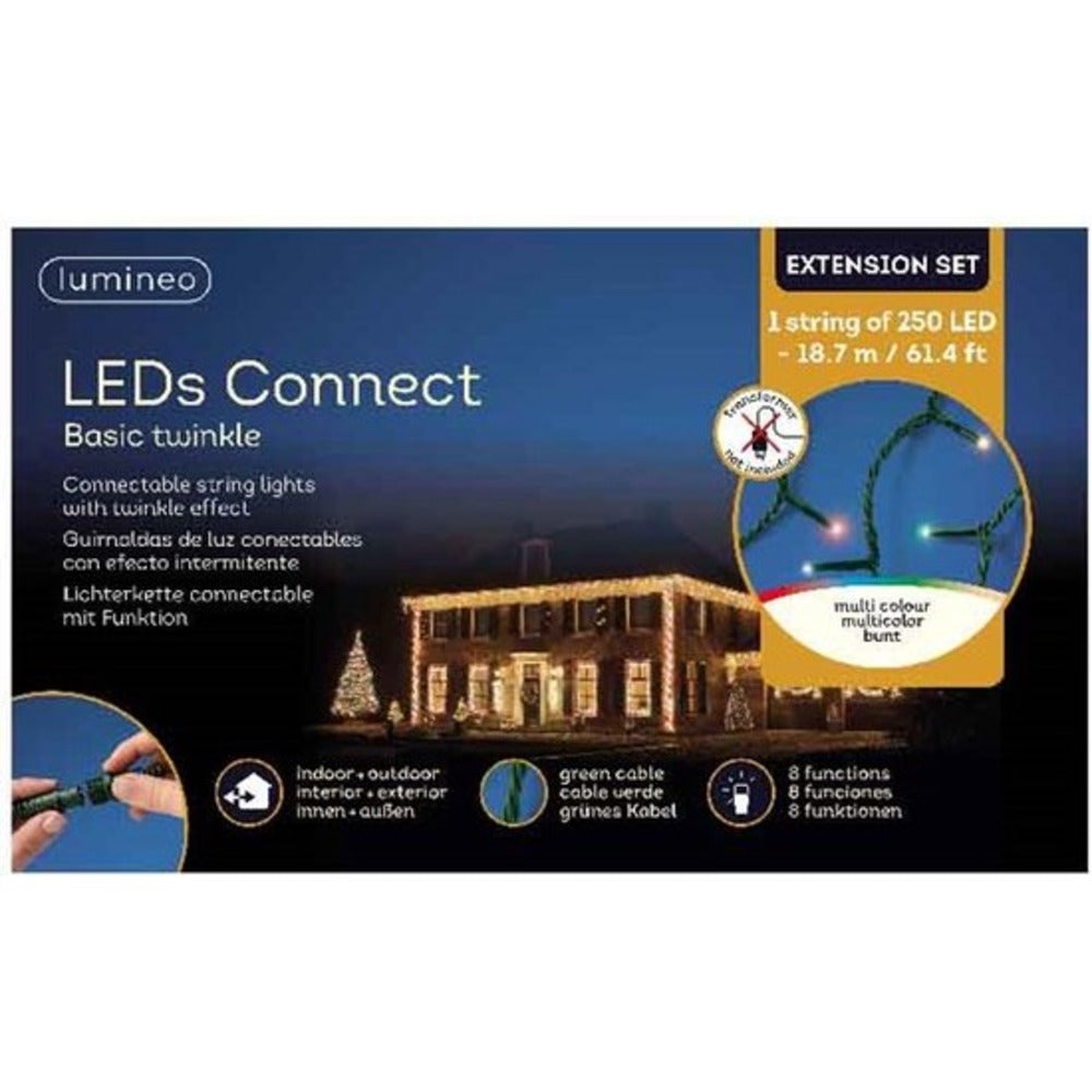 Lumineo Connect 250 Led String Lights 18m - Multicolour (without Transformer)