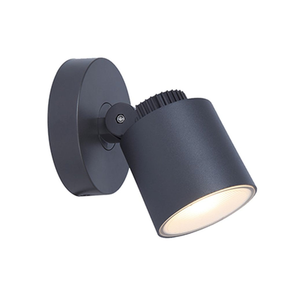 Lutec Explorer Wall Light 5.3W with Integrated Led 3000K - Dark Grey