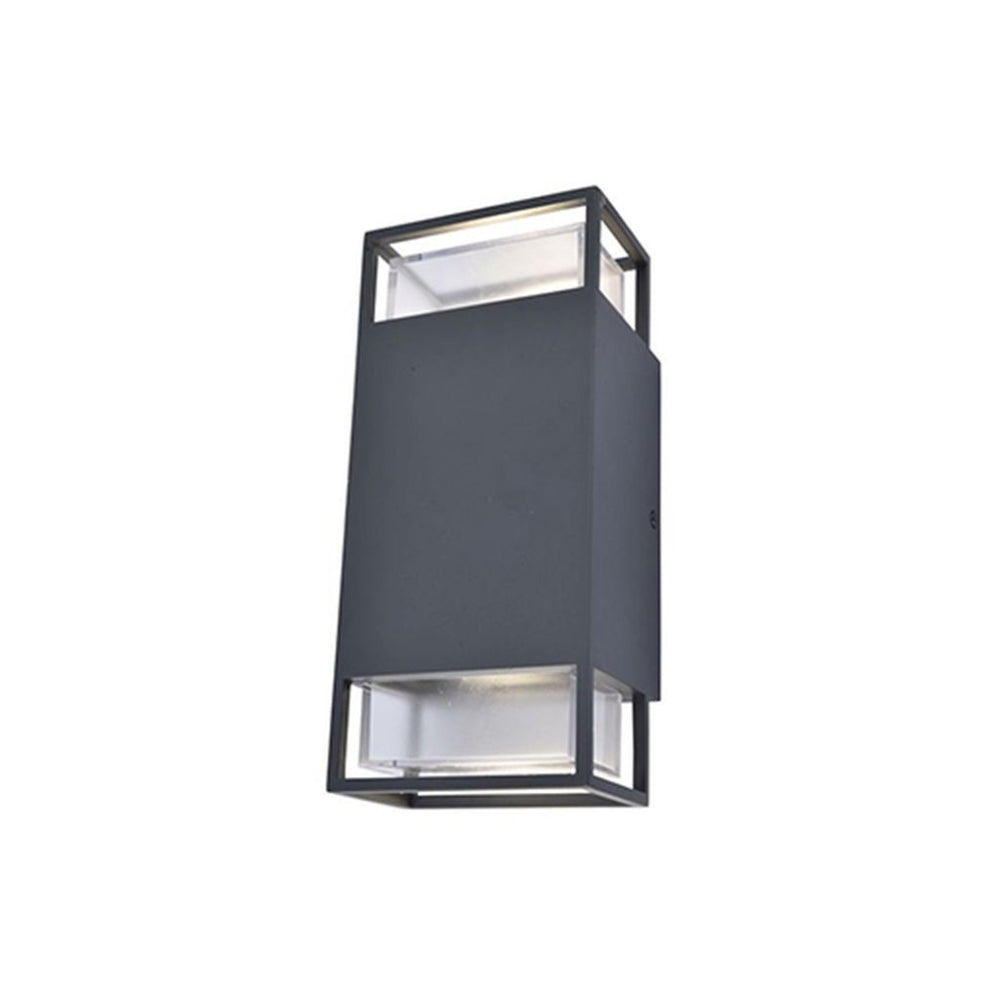 Lutec Ridge Wall Light 25W with 2 GU10 Sockets - Dark Grey