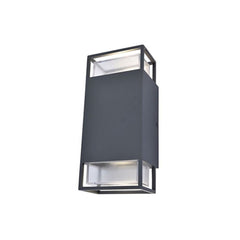 Lutec Ridge Wall Light 25W with 2 GU10 Sockets - Dark Grey