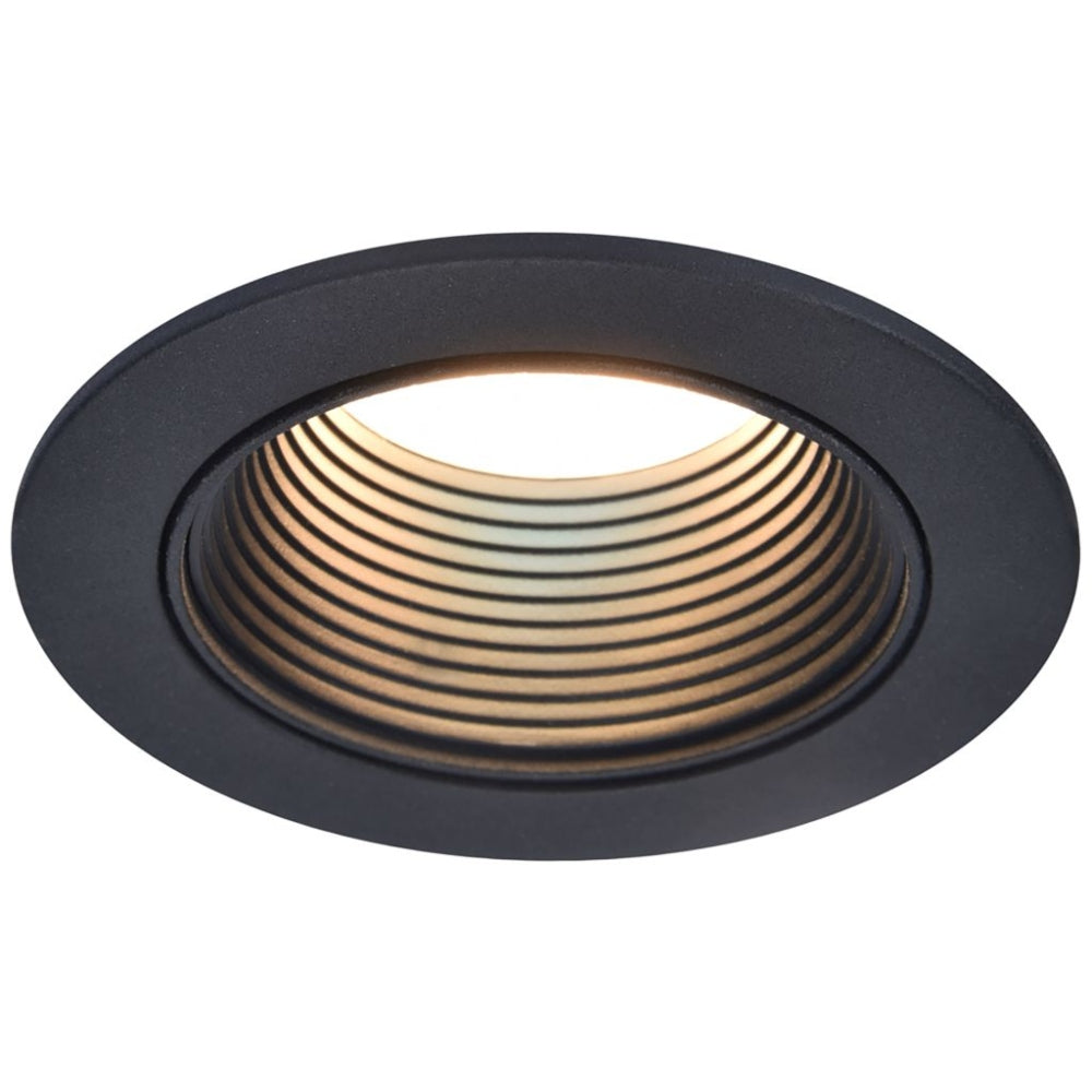 Lutec Altum Recessed Ceiling Light with 1 Smart GU10 Led Bulb - Matt Black