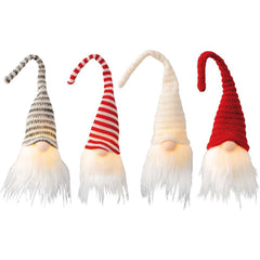 Lumineo BO Gnome Figure - Warm White 4 Assorted