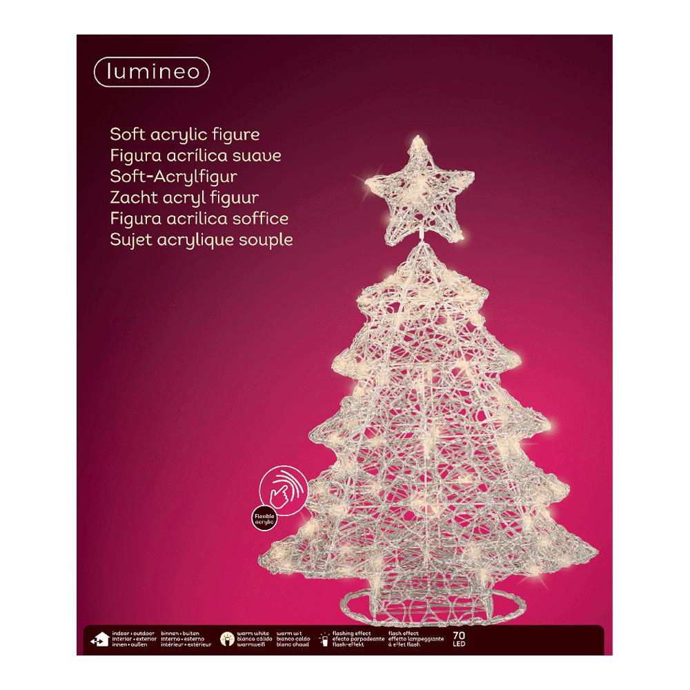 Lumineo 70 Led Acrylic Tree 74cm - Warm White