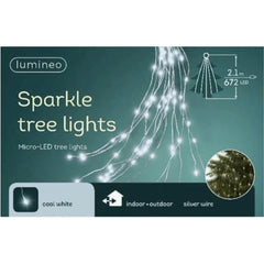 Lumineo 672 Micro-Led Tree Bunch Light 210cm - Cool White