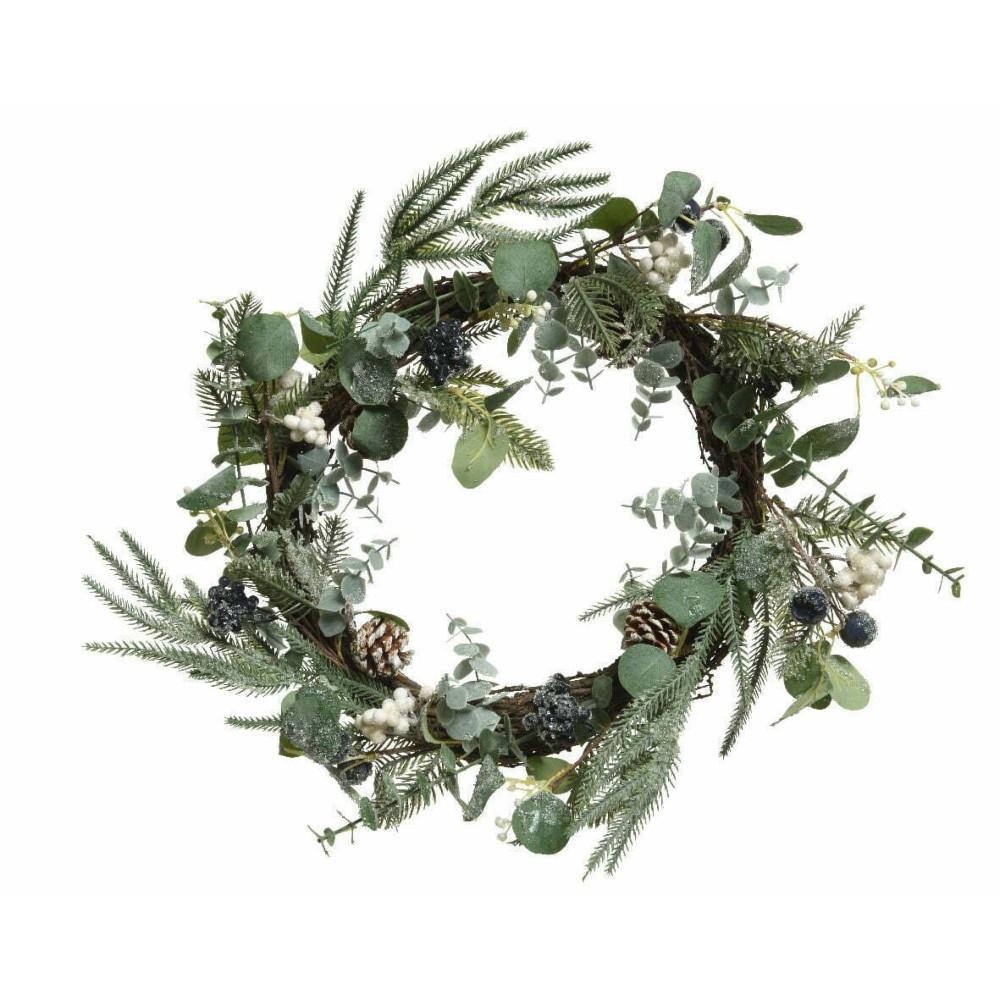 Everlands Wreath with Eucalyptus and Berries 45cm