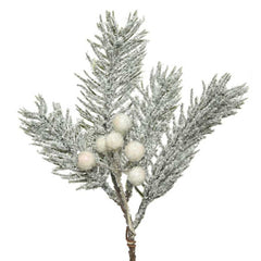 Everlands Frosted Pine Pick 23cm