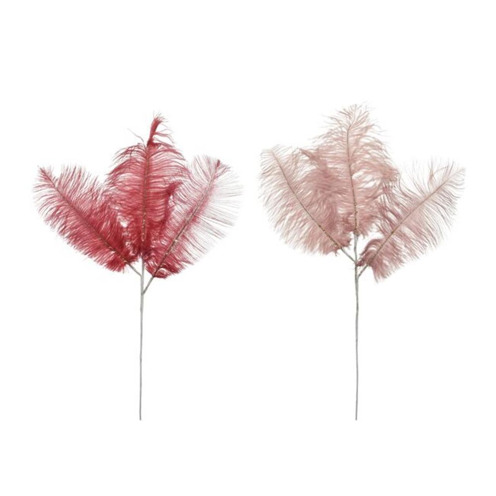 Decoris Polyester Feather 70cm - 2 Assorted Colours