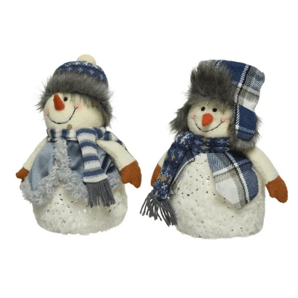 Decoris Polyester Foam Snowman 28cm - 2 Assorted