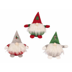 Decoris Polyester Gnome 28cm - 3 Assorted