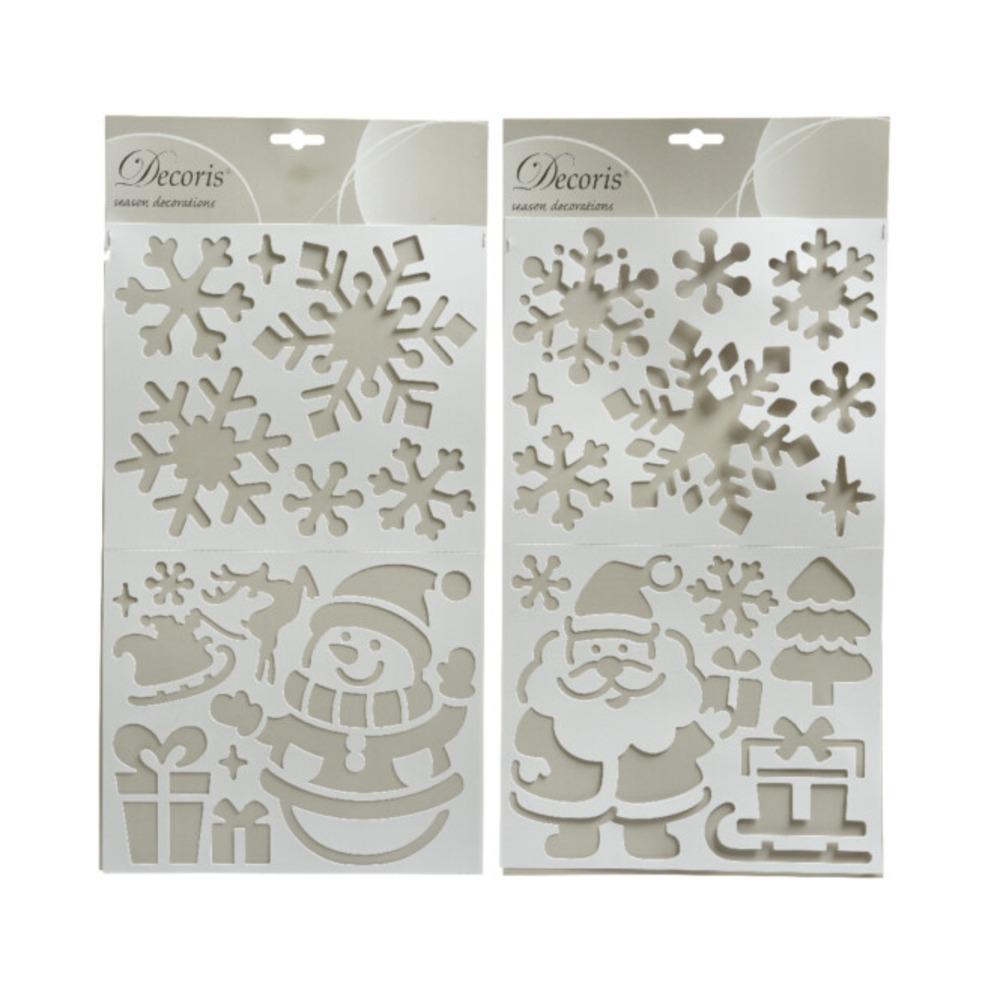 Decoris Window Stencils 47 x 24cm - 4 Assorted